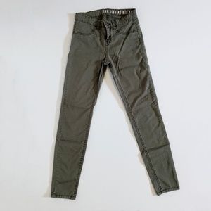 The Jegging Mid-Rise Green Jeans